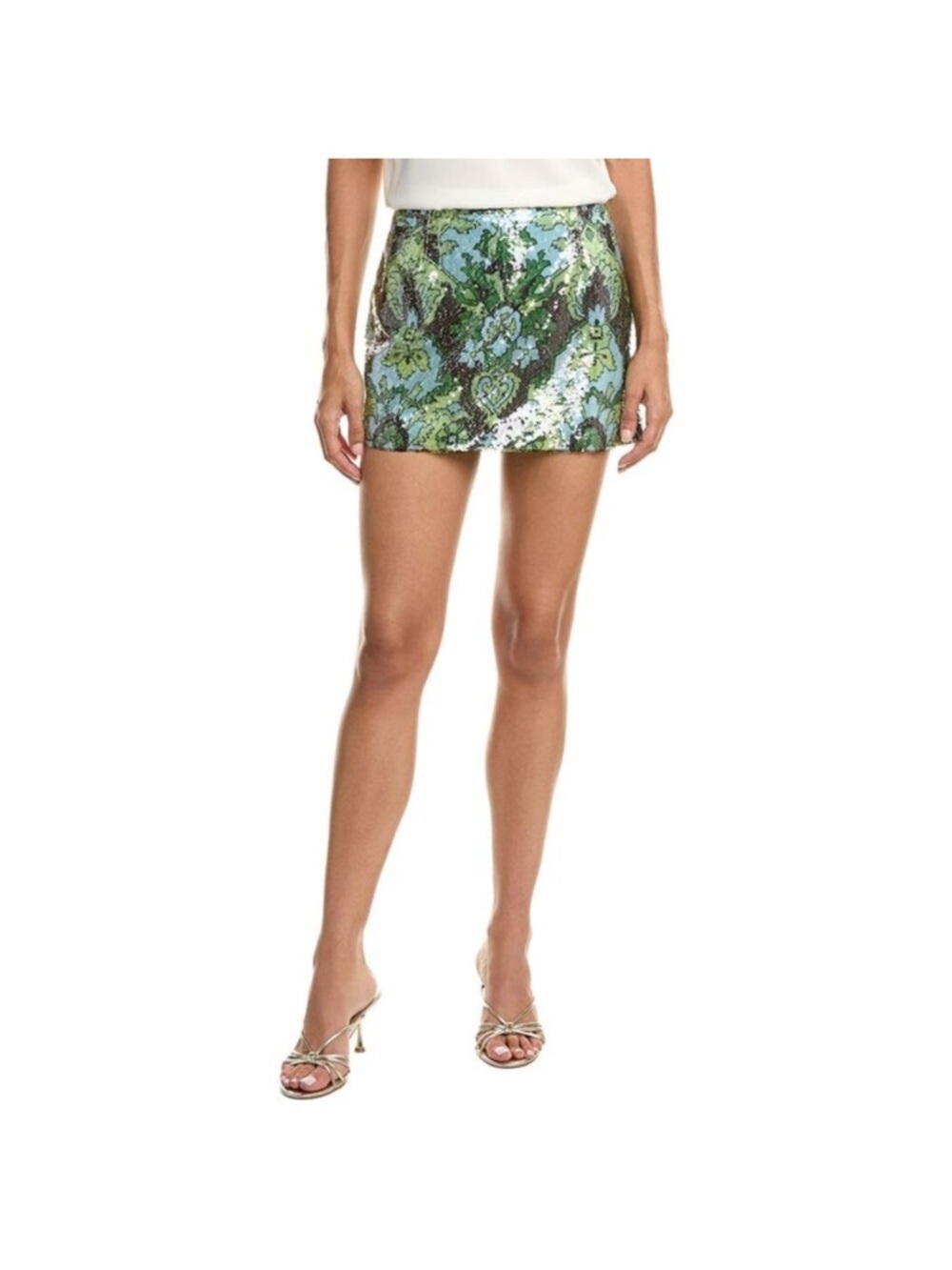 Cinq a Sept Sequin Damask Juno Skirt NWT